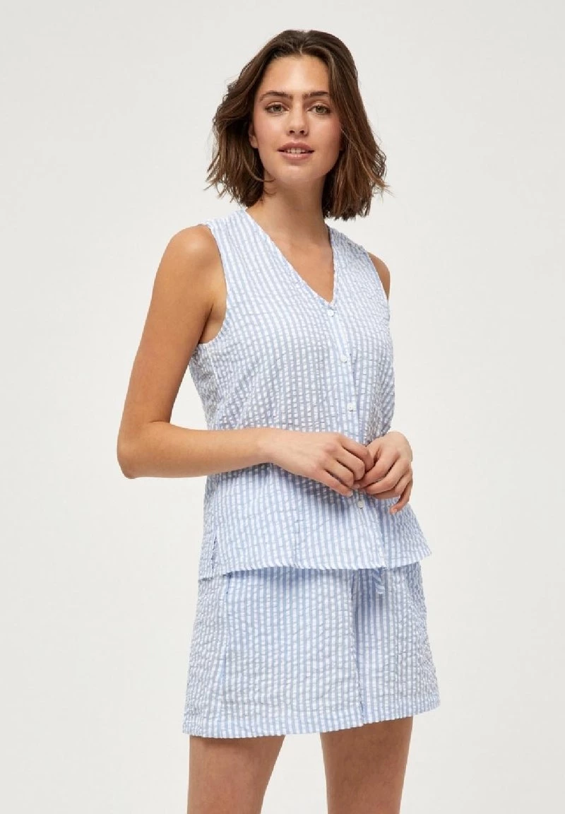 PEPPERCORN Femme ELAINE Blouse Skyway Blue Striped 1 PEPPERCORN Femme ELAINE Blouse Skyway Blue Striped