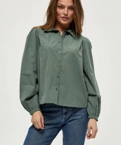 PEPPERCORN Femme CAREN JILLA Chemisier Laurel Wreath Green