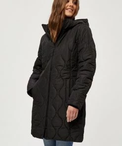 PEPPERCORN LUNE LONG Veste D'hiver Black Femme