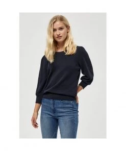 PEPPERCORN TANA 3/4 SLEEVE Pullover Navy Femme