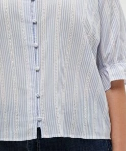 PEPPERCORN DIARA Blouse Skyway Blue Striped Femme 7 PEPPERCORN DIARA Blouse Skyway Blue Striped Femme -Promos PEPPERCORN Magasin 0230e04d23e54831a611d5e4f15d4e38