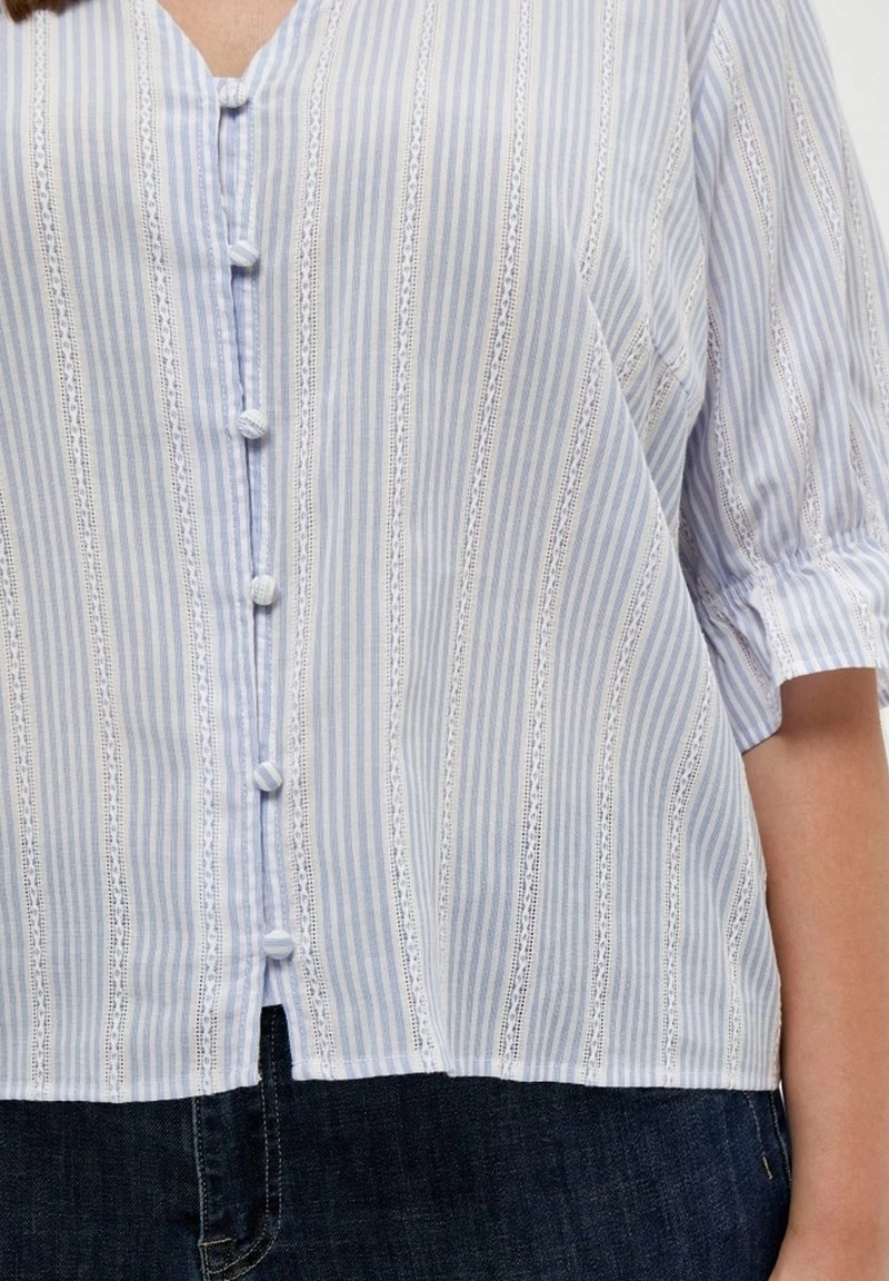 PEPPERCORN DIARA Blouse Skyway Blue Striped Femme 4 PEPPERCORN DIARA Blouse Skyway Blue Striped Femme – Image 4