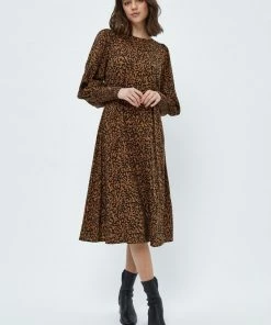 PEPPERCORN Femme JULIANNA Robe De Jour Toffee Print -Promos PEPPERCORN Magasin 0255baf9b89a475aa3c28d9084406a80