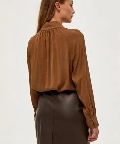 PEPPERCORN Femme Chemisier Brown 6 PEPPERCORN Femme Chemisier Brown -Promos PEPPERCORN Magasin 025694edc0ca40cda670e22bfb99d8f9