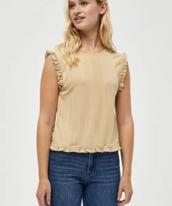 PEPPERCORN Femme DARLEEN TEE Débardeur Warm Sand