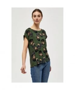 PEPPERCORN MALUCCA TEE T Shirt Imprimé Duffel Bag Green Pr Femme