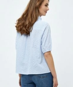 PEPPERCORN Femme ELAINE Blouse Skyway Blue Striped 7 PEPPERCORN Femme ELAINE Blouse Skyway Blue Striped -Promos PEPPERCORN Magasin 04a59f5f9fbe41c4a8ffe3a1a00b8275