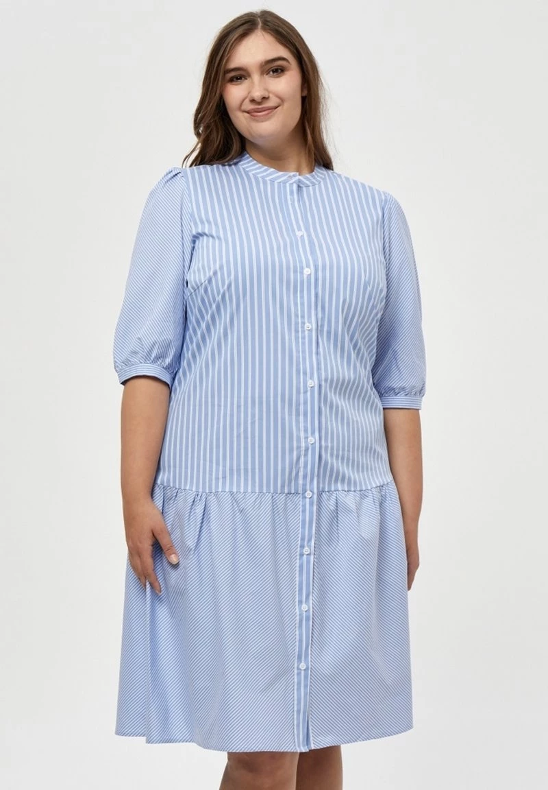 PEPPERCORN Robe Chemise Skyway Blue Striped Femme 1 PEPPERCORN Robe Chemise Skyway Blue Striped Femme