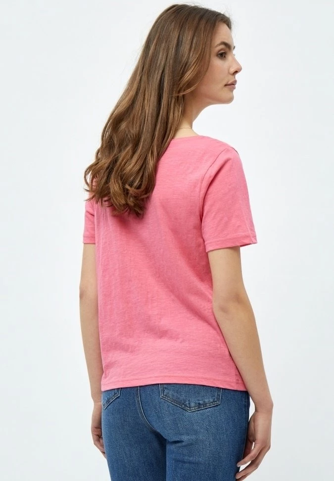 PEPPERCORN Femme ESTEL T Shirt Basique Pink Lemonade 3 PEPPERCORN Femme ESTEL T Shirt Basique Pink Lemonade – Image 3