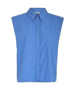 PEPPERCORN Femme THELMA SLEEVELESS Débardeur Nebulas Blue -Promos PEPPERCORN Magasin 05fe7b24dc67427ab5e3e71825410288