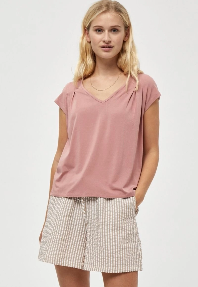 PEPPERCORN Femme ROSALINDA T Shirt Basique Ash Rose 1 PEPPERCORN Femme ROSALINDA T Shirt Basique Ash Rose