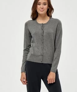 PEPPERCORN TANA Gilet Grey Mel Femme