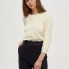 PEPPERCORN TANA Pullover Seedpearl Cream Femme