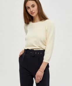 PEPPERCORN TANA Pullover Seedpearl Cream Femme