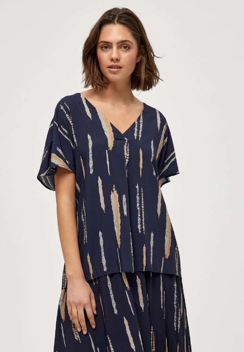 PEPPERCORN Femme ELARA T Shirt Imprimé D Blue P 1 PEPPERCORN Femme ELARA T Shirt Imprimé D Blue P