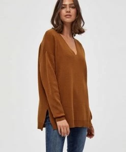PEPPERCORN ROSALIA Pullover Brown Femme