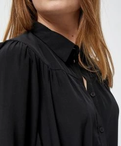 PEPPERCORN Femme ALVA Robe Chemise Black -Promos PEPPERCORN Magasin 0924f53049e64b8fb062ab6e55f1e4e2