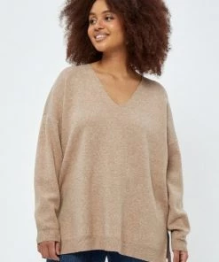PEPPERCORN Femme Pullover Warm Sand Melange