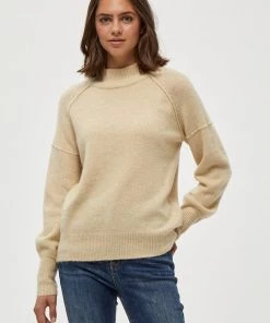 PEPPERCORN Femme Pullover Seedpearl Creme Melange