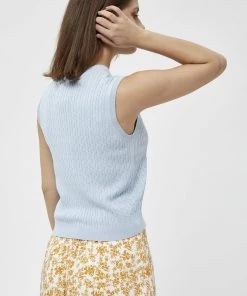 PEPPERCORN Femme TANA Débardeur Cashmere Blue -Promos PEPPERCORN Magasin 0b244c4e51be4e58b93b9b463adb456d