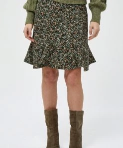 PEPPERCORN Femme ANASTASIA Jupe Trapèze Duffel Bag Green Pr