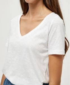 PEPPERCORN ESTEL T Shirt Basique White Femme -Promos PEPPERCORN Magasin 0fa1bbbda57f453381560824c53261a7