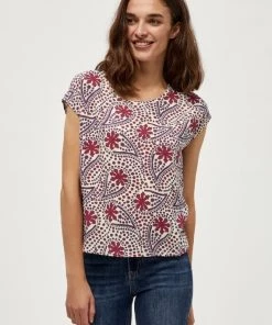 PEPPERCORN Femme ELLERY T Shirt Imprimé True Red Pr