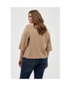 PEPPERCORN Femme ROSALIA 3 4 SLEEVE CURVE Pullover Warm Sand Melange 6 PEPPERCORN Femme ROSALIA 3 4 SLEEVE CURVE Pullover Warm Sand Melange -Promos PEPPERCORN Magasin 12061c37b2b741ffa4ac7463ef4754a0