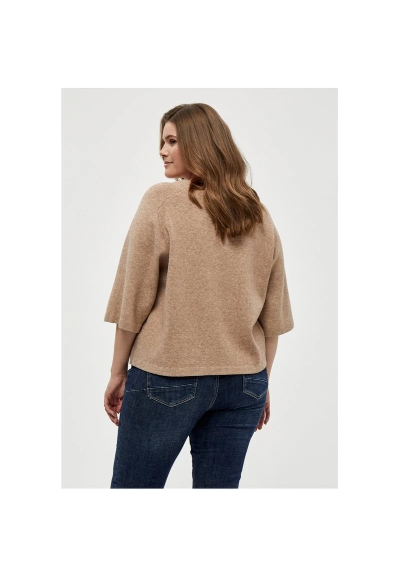 PEPPERCORN Femme ROSALIA 3 4 SLEEVE CURVE Pullover Warm Sand Melange 3 PEPPERCORN Femme ROSALIA 3 4 SLEEVE CURVE Pullover Warm Sand Melange – Image 3