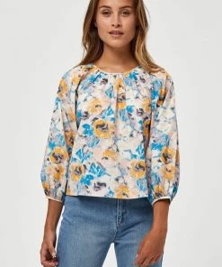 PEPPERCORN DAMINA Blouse Ant. White Print Femme