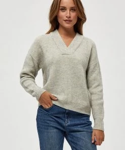 PEPPERCORN Femme Pullover Silver Birch Mel
