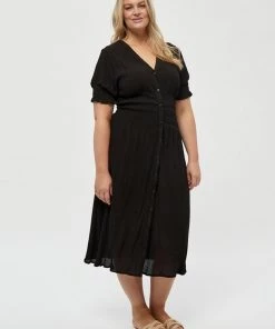 PEPPERCORN MIKAELA SHORT SLEEVE Robe De Jour Black Femme