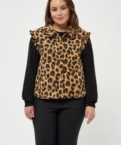 PEPPERCORN CASSANDRA Veste Sans Manches Warm Sand Pr Femme