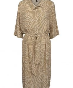 PEPPERCORN Femme NIMA Robe Chemise Prairie Sand Pr -Promos PEPPERCORN Magasin 167bd9ae40354ff29a46fb5c763a5410