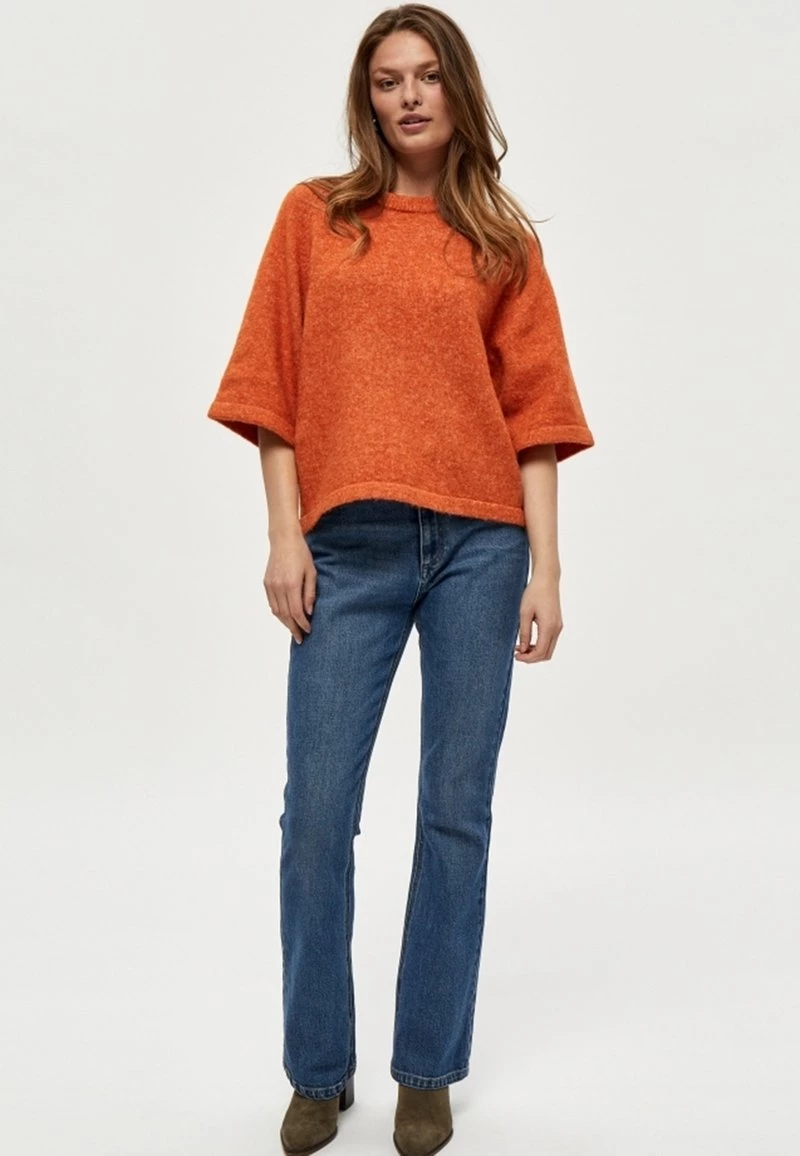 PEPPERCORN PENELOPE Pullover Apricot Orange Melange Femme 2 PEPPERCORN PENELOPE Pullover Apricot Orange Melange Femme – Image 2