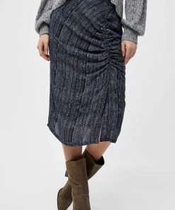 PEPPERCORN Femme ADEA Jupe Portefeuille Black Pr