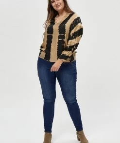 PEPPERCORN Femme DIONA Blouse Warm Sand Pr -Promos PEPPERCORN Magasin 1be48df3df634ce48b6f7c053e332440