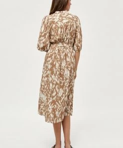 PEPPERCORN EDITA Robe Chemise Ermine Brown Print Femme -Promos PEPPERCORN Magasin 1d3d739d9a904739b5ed1d0003708897