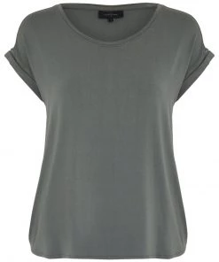 PEPPERCORN ROSALINDA MALUCCA CURVE T Shirt Basique Laurel Wreath Green Femme -Promos PEPPERCORN Magasin 1d3ef2db7c194e9b9769951e83b5bc8b