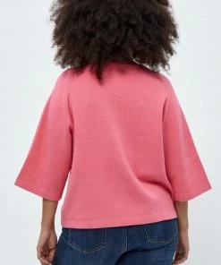 PEPPERCORN Femme ROSALIA 3 4 SLEEVE CURVE Pullover Pink Lemonade -Promos PEPPERCORN Magasin 1da404287f844e65b2cbd49bd77c9c83