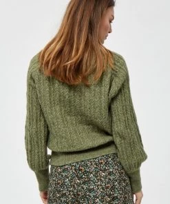 PEPPERCORN Femme PENELOPE Pullover Oil Green Mel -Promos PEPPERCORN Magasin 1f7f9c9205db4d849c4b1683feabded6