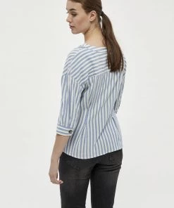 PEPPERCORN Femme MINA Blouse Cashmere Blue St -Promos PEPPERCORN Magasin 21683f7803c7438c811266efefaaede5