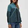 PEPPERCORN JAYDA Pullover Storm Blue Melange Femme
