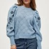 PEPPERCORN PENELOPE Pullover Dusk Blue Melange Femme