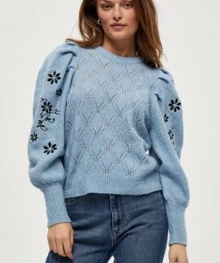 PEPPERCORN PENELOPE Pullover Dusk Blue Melange Femme
