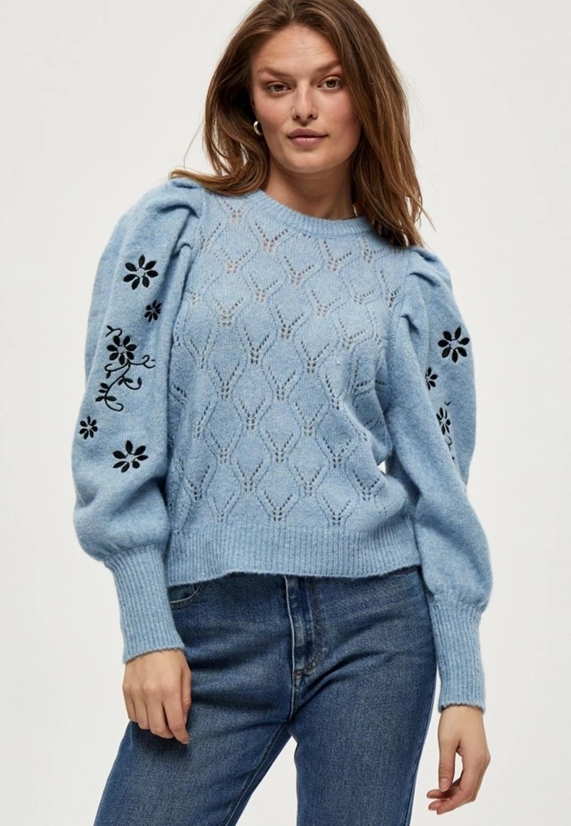 PEPPERCORN PENELOPE Pullover Dusk Blue Melange Femme 1 PEPPERCORN PENELOPE Pullover Dusk Blue Melange Femme