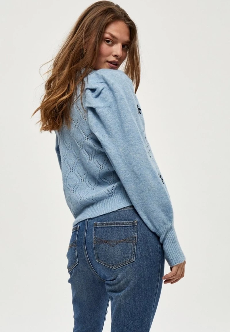 PEPPERCORN PENELOPE Pullover Dusk Blue Melange Femme 4 PEPPERCORN PENELOPE Pullover Dusk Blue Melange Femme – Image 4