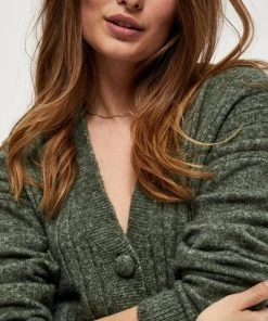 PEPPERCORN Femme PENELOPE Gilet Laurel Wreath Green Melange -Promos PEPPERCORN Magasin 22628393c0c642af942a14afc04389f9