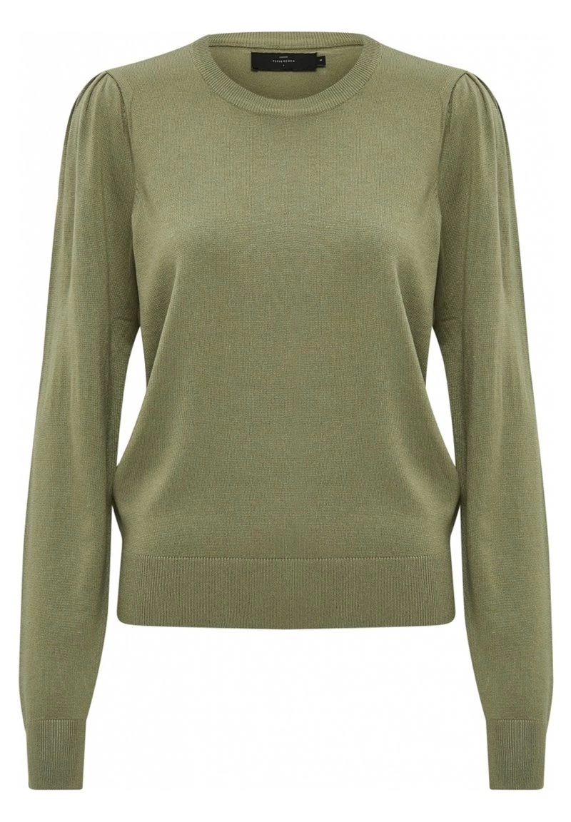 PEPPERCORN TANA PUFF LONGSLEEVE Pullover Oil Green Femme 5 PEPPERCORN TANA PUFF LONGSLEEVE Pullover Oil Green Femme – Image 5
