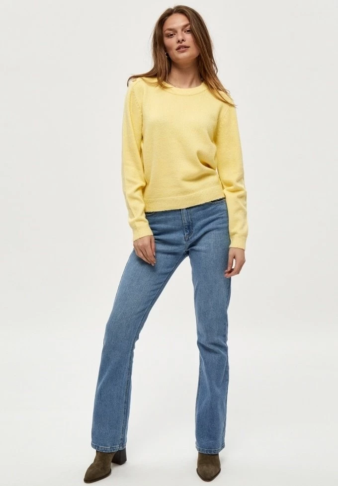 PEPPERCORN ANJA Pullover Pale Yellow Femme 2 PEPPERCORN ANJA Pullover Pale Yellow Femme – Image 2